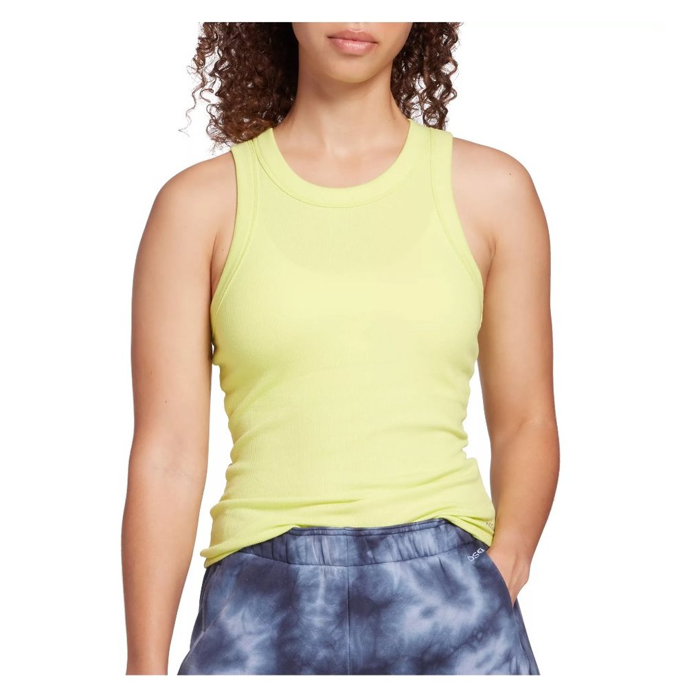 NWT DSG Women's Solid Muscle Tank Top Suisse Lime Activewear Size 2XL $20 P114